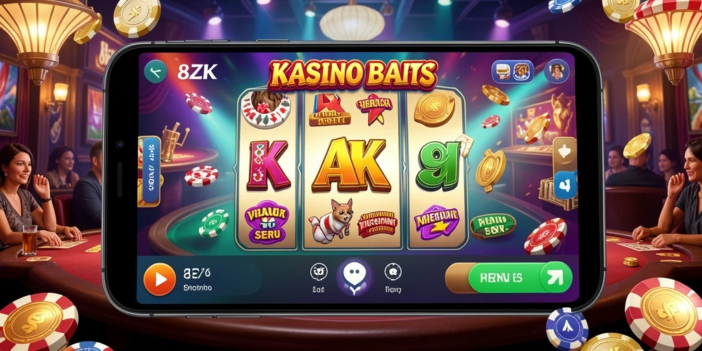 Tampilan gameplay 8ZK yang mengasyikkan dengan efek visual menarik.
