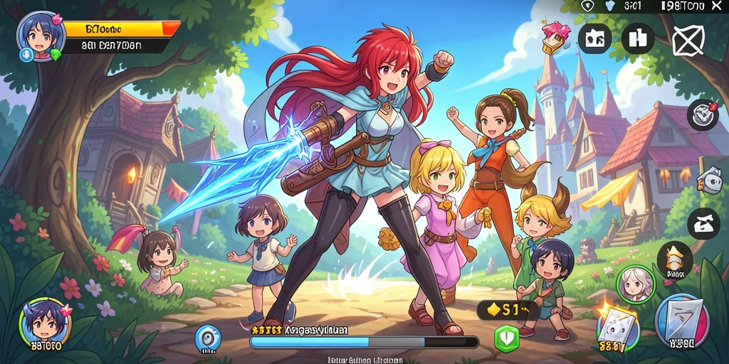 Tangkapan layar gameplay 98TOTO dengan karakter Anime yang mengesankan.