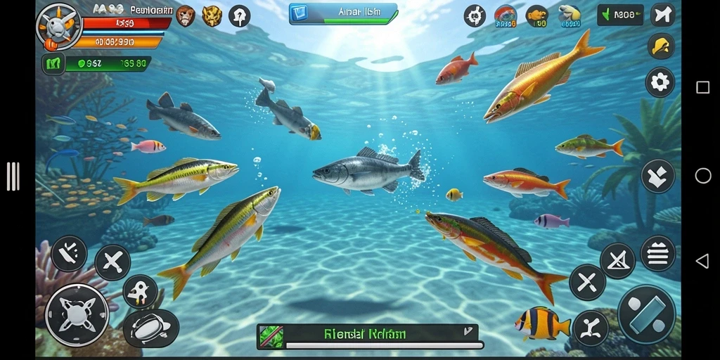 Tampilan gameplay Tembak Ikan yang mendebarkan dengan grafis menawan.