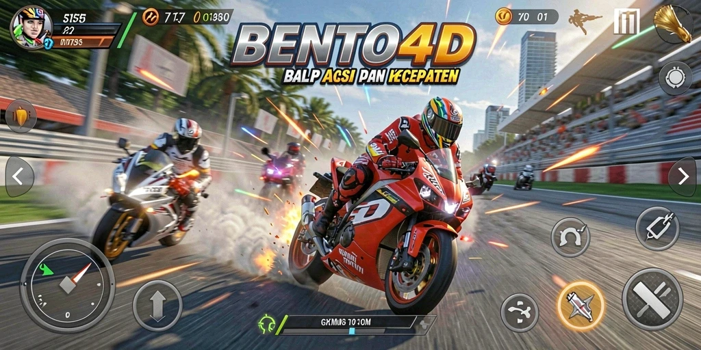 Tampilan gameplay BENTO4D yang seru dan mendebarkan.