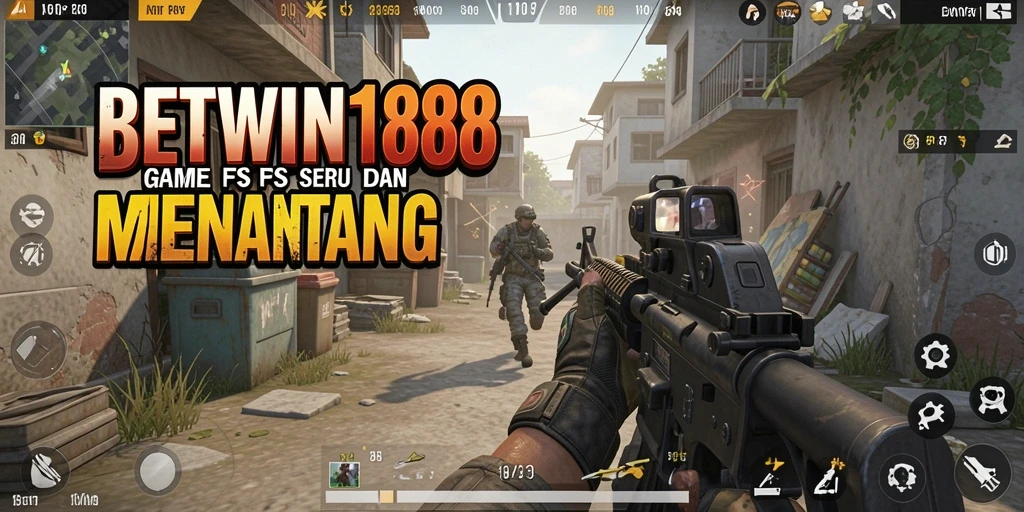 Tampilan gameplay intens dari BETWIN188 dalam aksi bermain FPS.