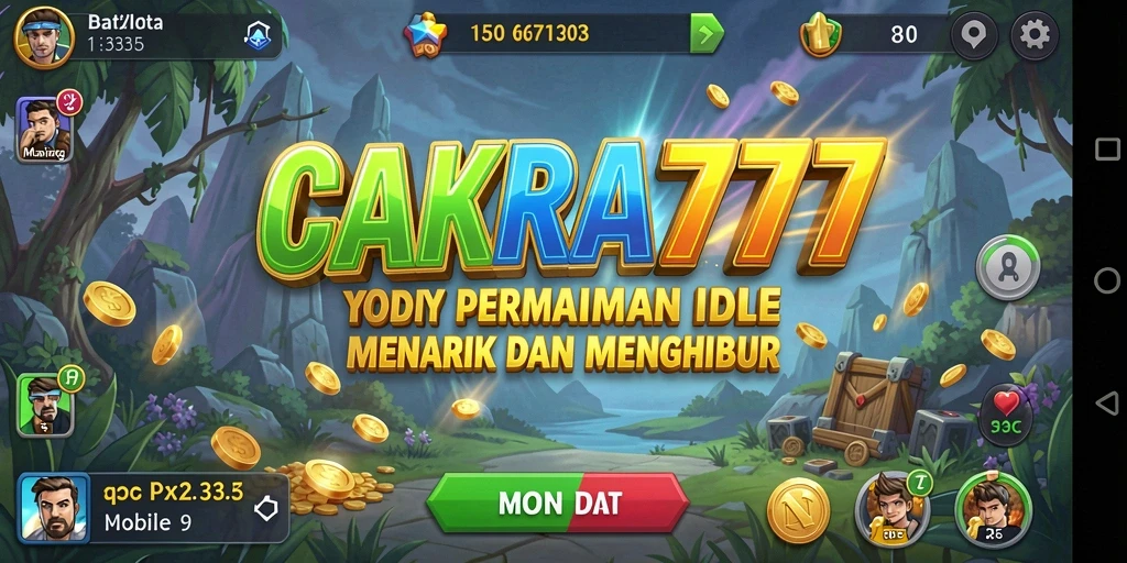 Tampilan gameplay menarik dari CAKRA777 dengan mekanisme Idle.