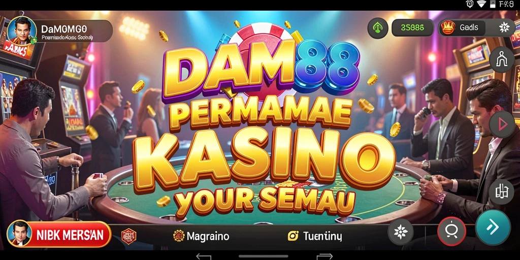 Screenshot gameplay DAM88 yang menampilkan aksi seru di kasino.