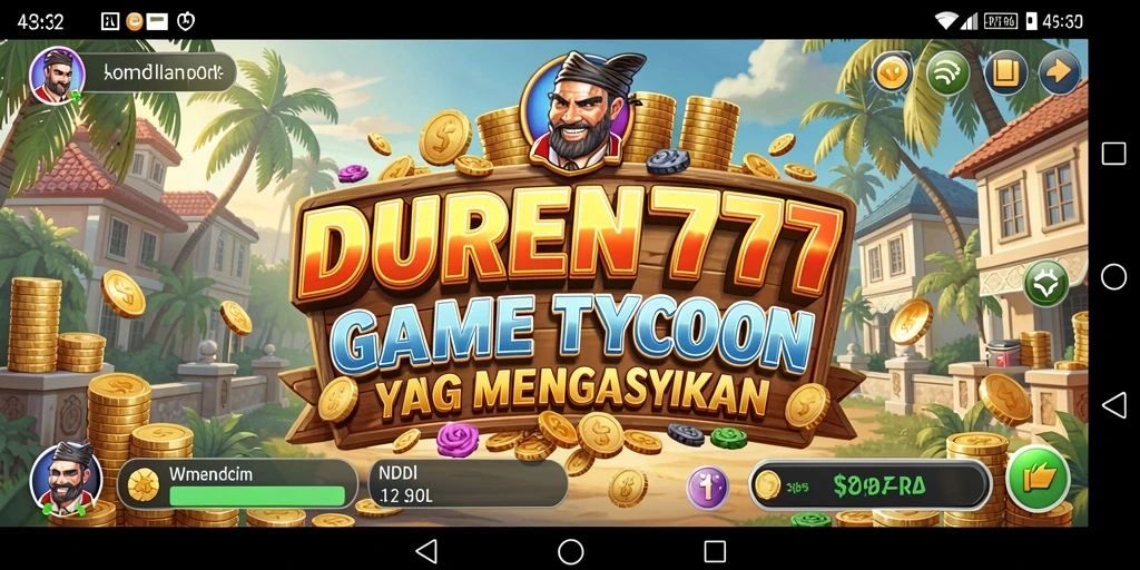 Tampilan utama permainan DUREN777 yang menampilkan dinamika permainan Tycoon.