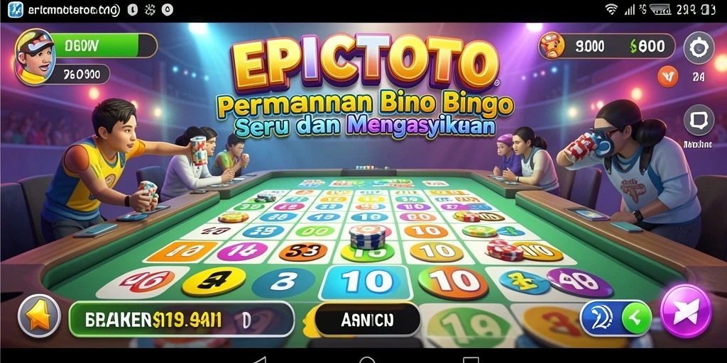 Tampilan gameplay EPICTOTO dengan suasana Bingo yang menarik.