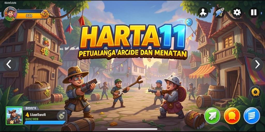 Tangkapan layar HARTA11 menampilkan gameplay yang penuh aksi dan tantangan seru.