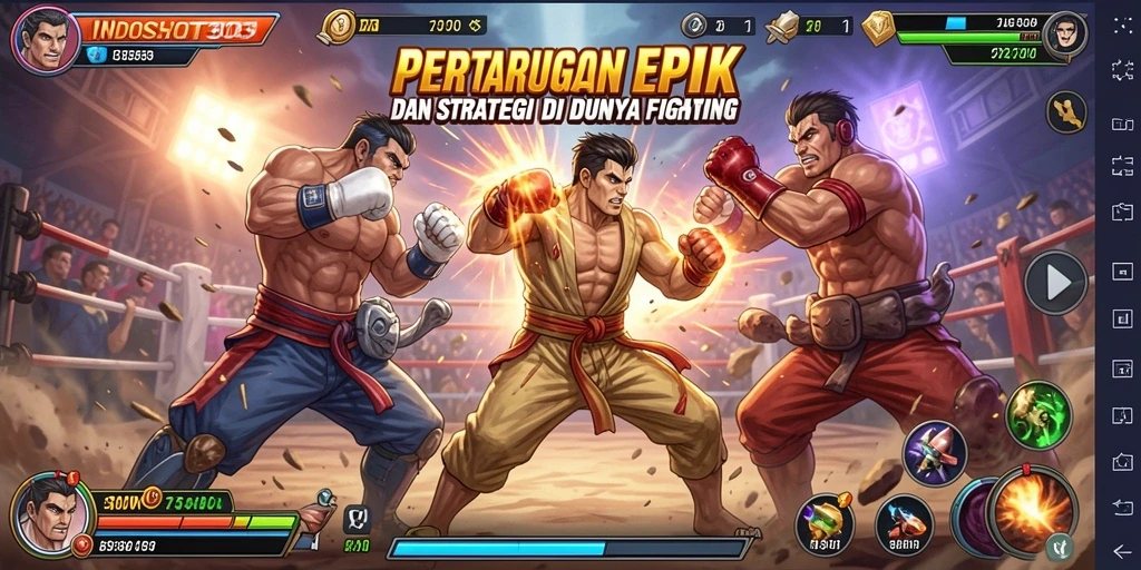 Tampilan seru aksi pertarungan INDOSLOT303 dengan karakter yang beragam.