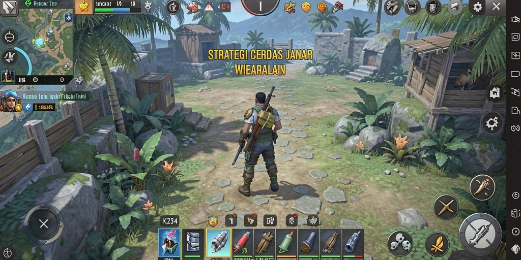 Tangkapan layar gameplay <strong>K234</strong> menampilkan aksi strategi yang mendebarkan.