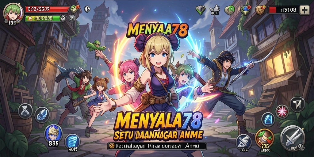 Gambaran gameplay seru dalam <strong>MENYALA78</strong> dengan karakter anime favorit.