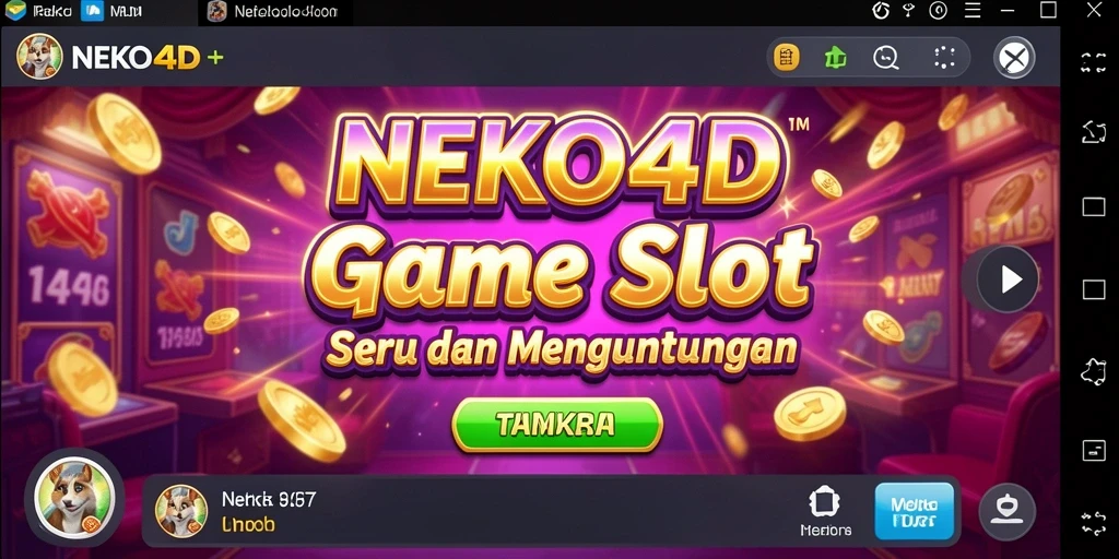 Tampilan gameplay menarik dari NEKO4D slot.