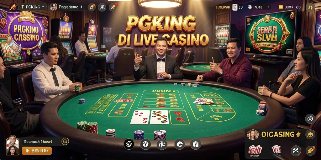 Tampilan gameplay PGKING di Live Casino yang mendebarkan.