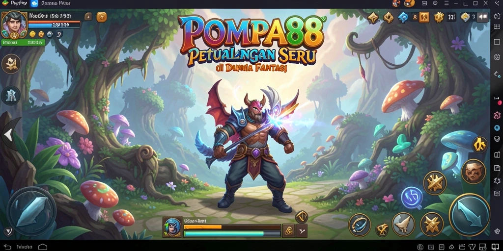 Gameplay POMPA88 yang seru di dunia petualangan.
