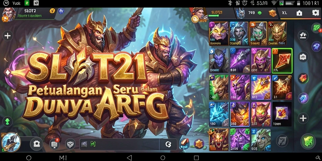 Gameplay SLOT21 yang seru dan penuh aksi dalam dunia fantasi.
