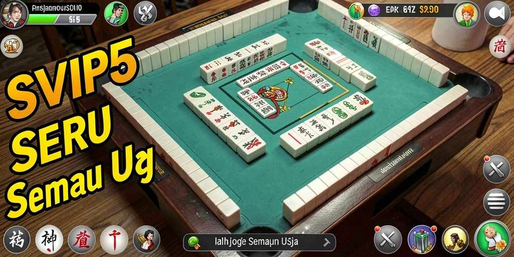 Screenshot utama SVIP5 menampilkan gameplay Mahjong yang seru dan menarik.