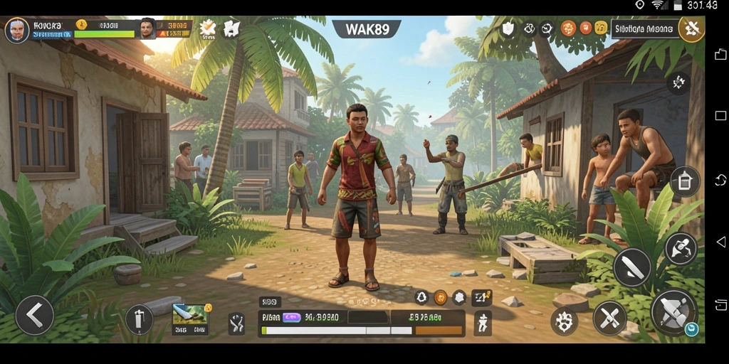 Tangkapan layar utama <strong>WAK89</strong> menampilkan momen gameplay yang menarik dalam simulasi kehidupan.
